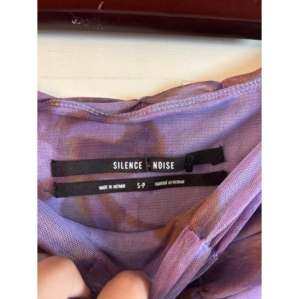 Silence + Noise Ruffle Winnie Cascading Mini Skirt Purple Small Zara Larsson - Picture 5 of 5